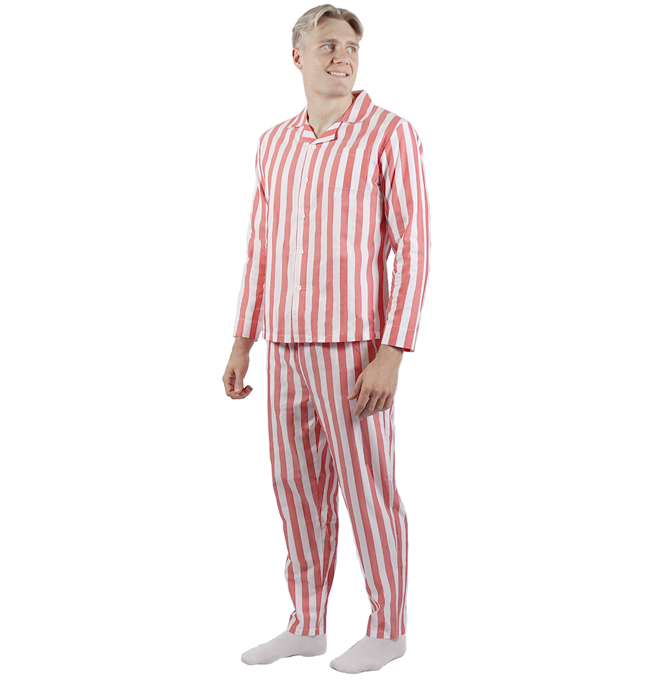 Gammeldags herre pyjamas på en ung dansk mænd